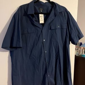 Blue button down short sleeve from Macy’s Alfani XXL